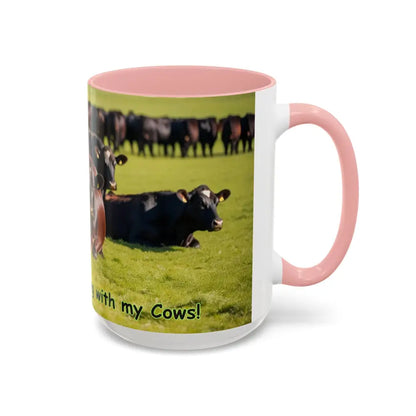 I love Cows Coffee Mug Chilling Cows Country Lifestyle Farm Gifts 15oz - Mug