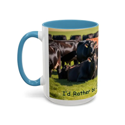 I love Cows Coffee Mug Chilling Cows Country Lifestyle Farm Gifts 15oz - Mug