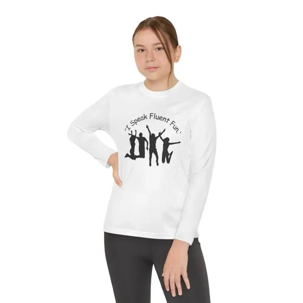 I Speak Fluent Fun Youth Unisex Long Sleeve Shirt. Perfect Gift for Teens - Kids clothes