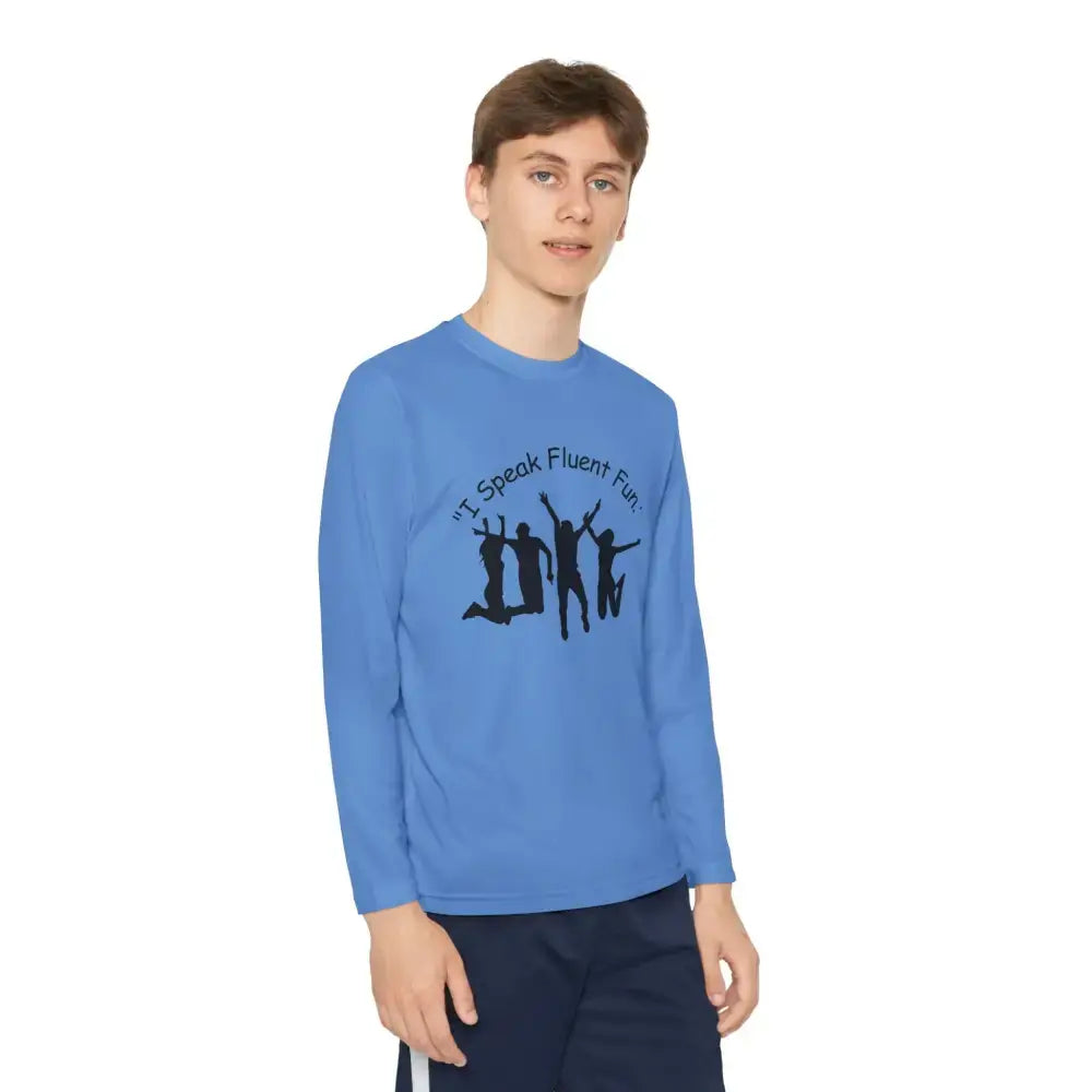 I Speak Fluent Fun Youth Unisex Long Sleeve Shirt. Perfect Gift for Teens - Kids clothes