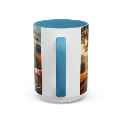 Inspirational Faith Coffee Mug Motivational Mug Country Coffee Mugs Inspirational Gift Idea 15ozs - Mugs