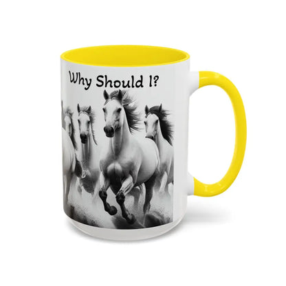 Inspirational Horse Coffee Mug - Humorous Mug Horse Lover Enthusiast Unique Gift Ideas 15oz - Mug