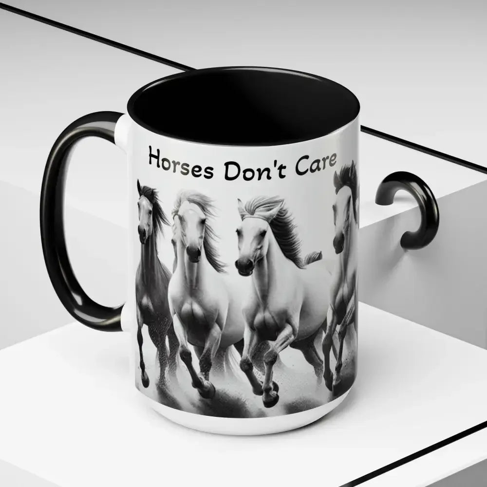 Inspirational Horse Coffee Mug - Humorous Mug, Horse Lover Enthusiast - The Best New Thing