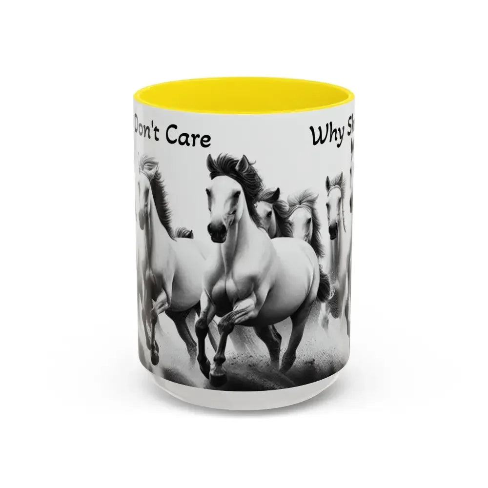 Inspirational Horse Coffee Mug - Humorous Mug, Horse Lover Enthusiast - The Best New Thing