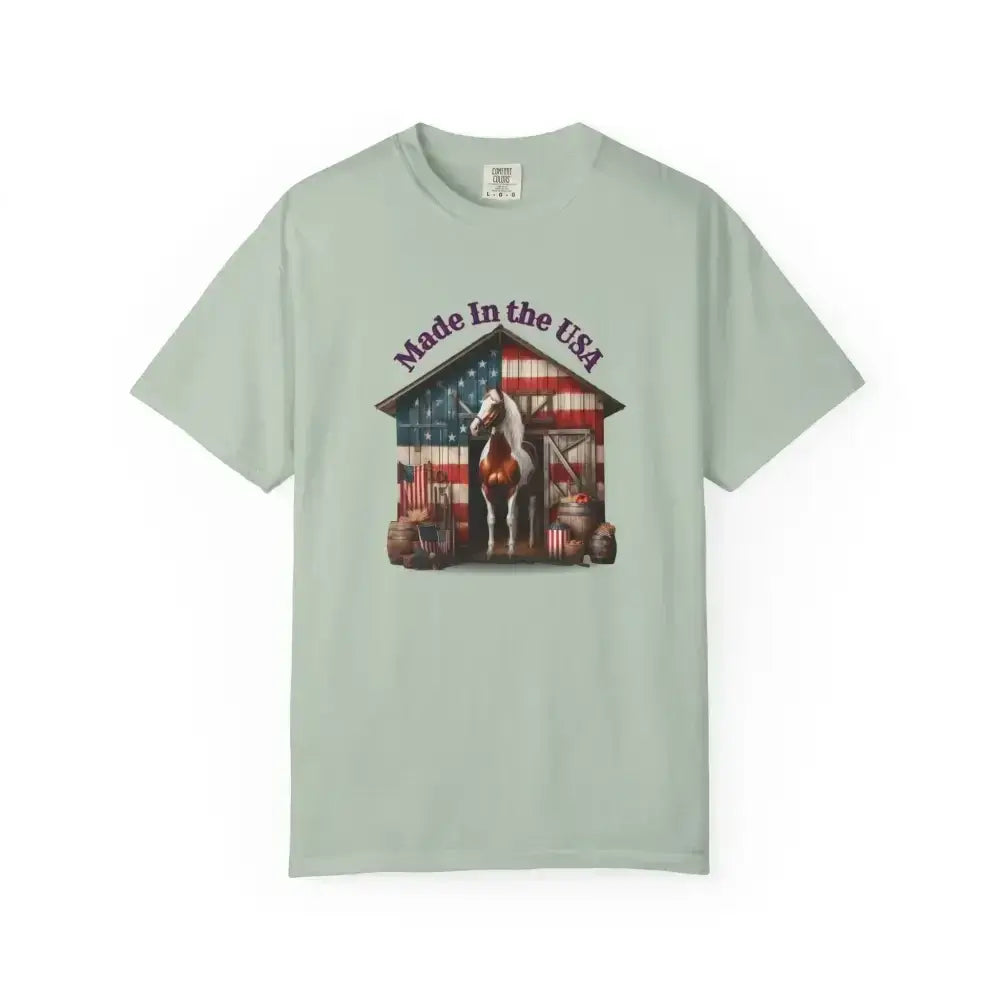 Horse Graphic T-Shirt, USA Patriotic Tee for Horse Lovers - The Best New Thing