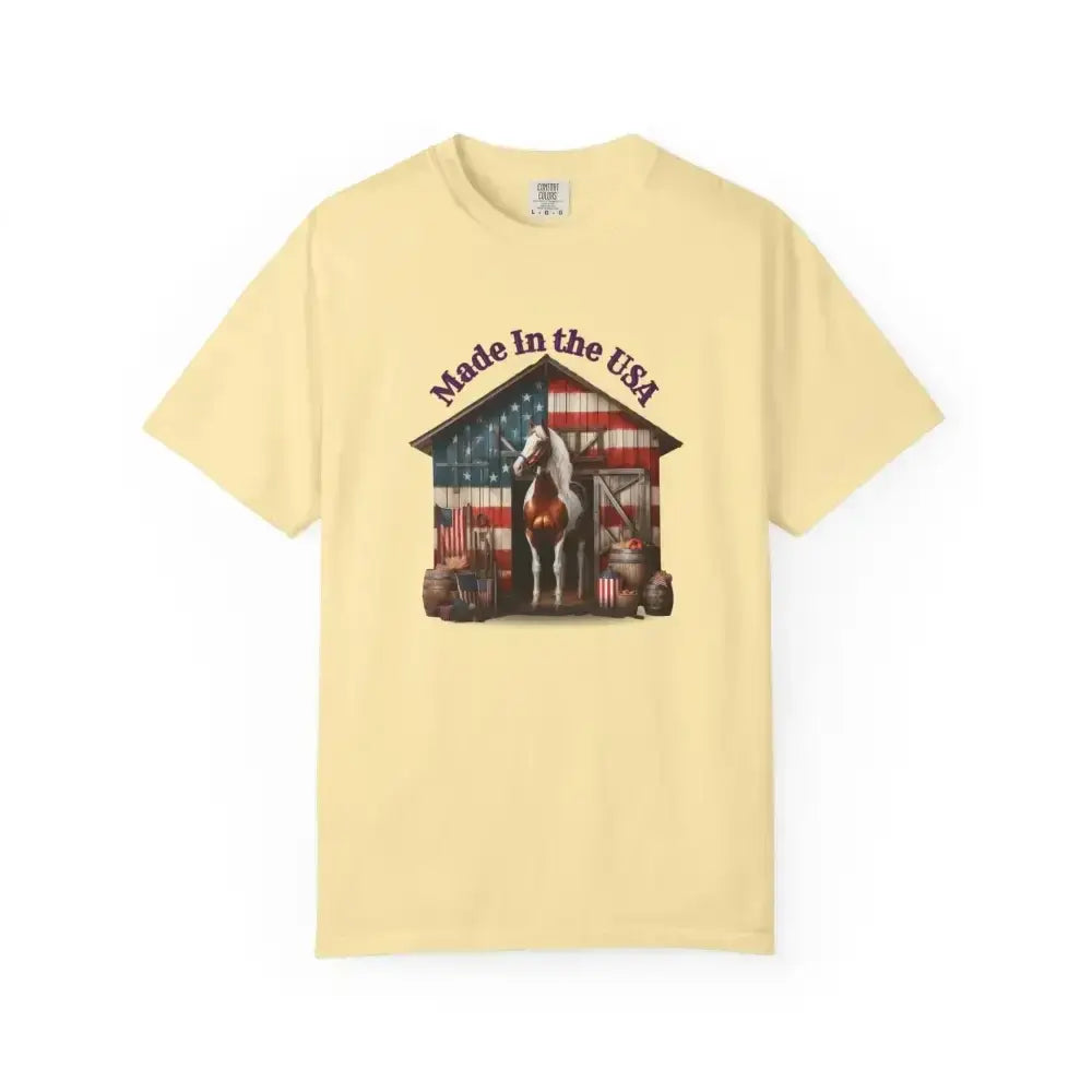 Horse Graphic T-Shirt, USA Patriotic Tee for Horse Lovers - The Best New Thing