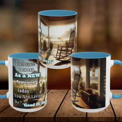 Morning Motivation Accent Coffee Mug - Perfect Pick Me Up Gift - The Best New Thing
