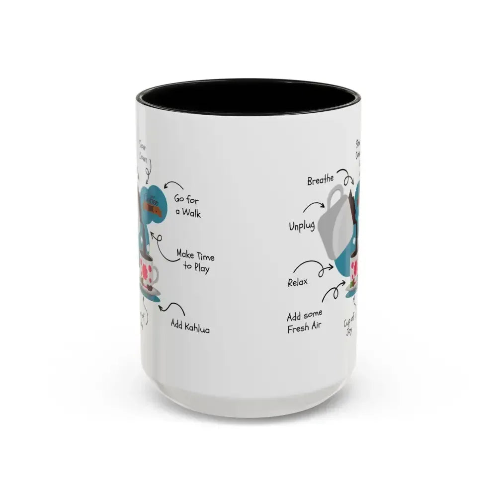 Office Gift Coffee Mug, Relax, Breathe, and Unplug with a Cup of Joy - The Best New Thing