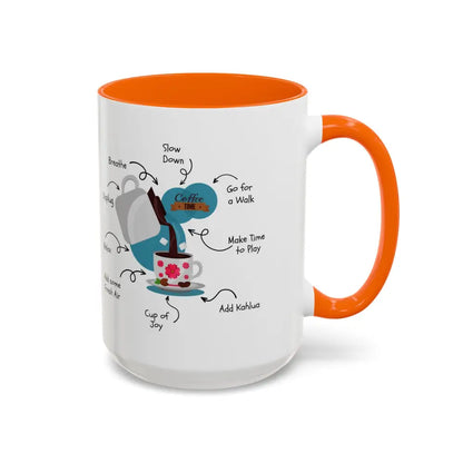 Office Gift Coffee Cup Mug Relax Breathe and Unplug with a Cup of Joy - Mugs