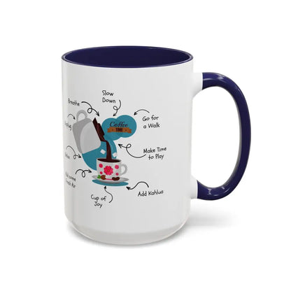 Office Gift Coffee Cup Mug Relax Breathe and Unplug with a Cup of Joy - Mugs