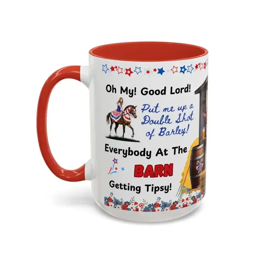 Patriotic Horse Country Coffee Mug, Independence Day Fun Gift Ideas - The Best New Thing