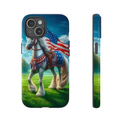 Patriotic iPhone Cell Phone Case Smart Phone Covers iPhone Tough Cases - iPhone 15 / Glossy - Phone Case
