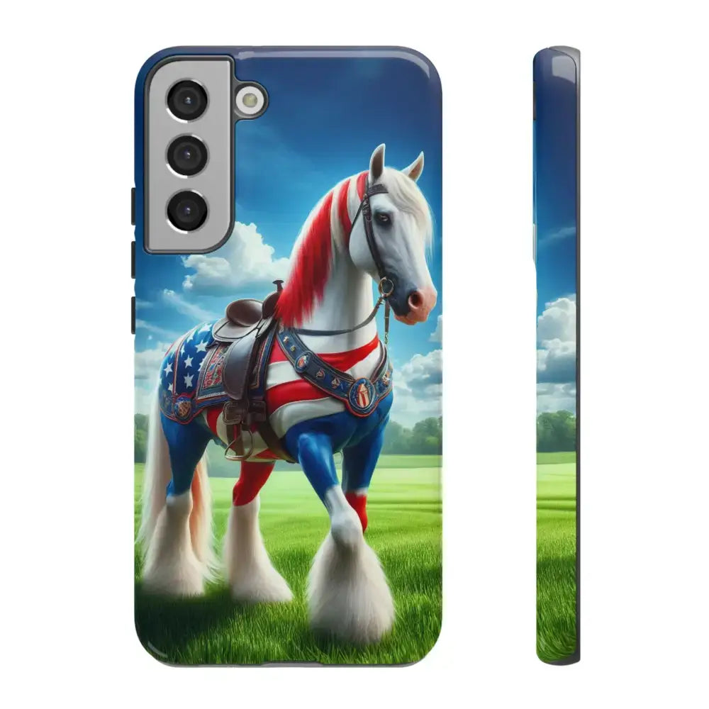 Patriotic Samsung Cell Phone Case - Tough Samsung Cover Gifts - Samsung Galaxy S22 Plus / Glossy - Phone Case