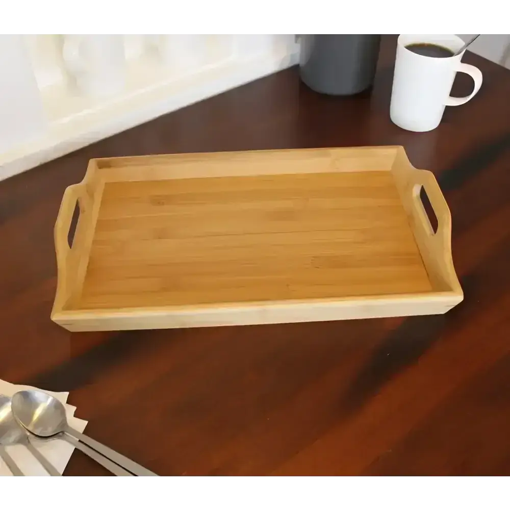 Personalize IT Bamboo Serving Tray, Rustic Housewarming Gift - The Best New Thing