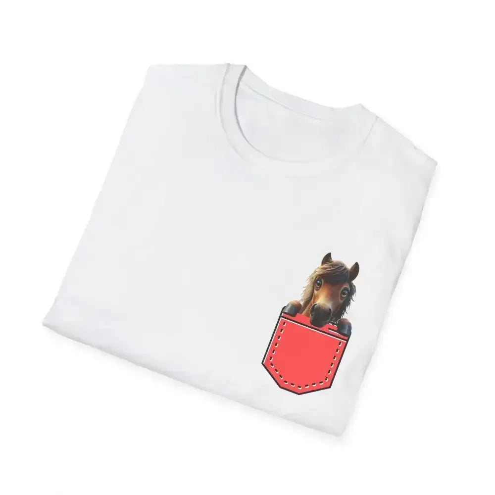 Pocket Horse T-Shirt, Soft style Tee for Horse Lovers, Farm Apparel - The Best New Thing
