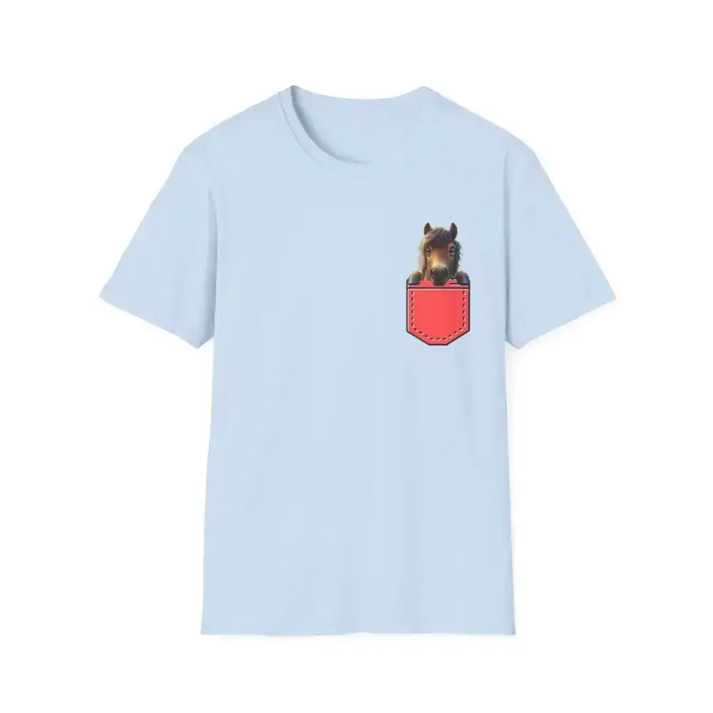 Pocket Horse T-Shirt, Soft style Tee for Horse Lovers, Farm Apparel - The Best New Thing