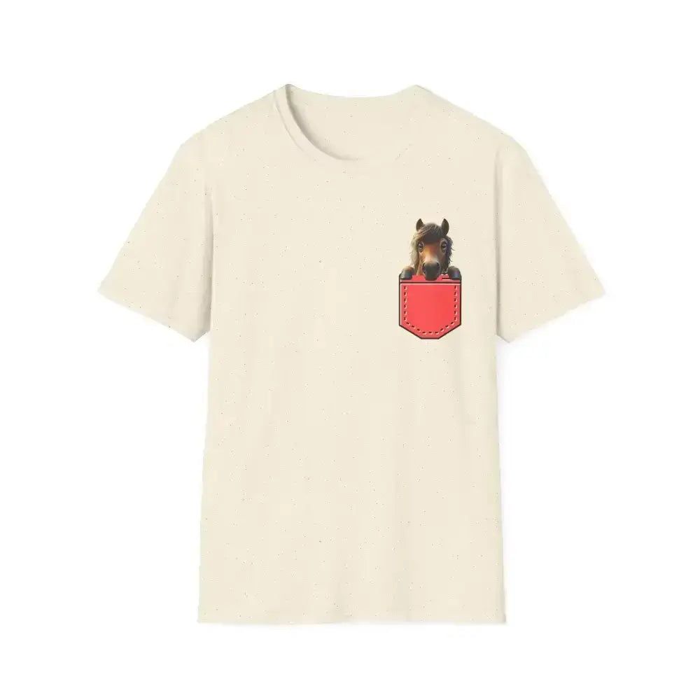 Pocket Horse T-Shirt, Soft style Tee for Horse Lovers, Farm Apparel - The Best New Thing