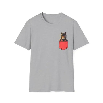 Pocket Horse T-Shirt, Soft style Tee for Horse Lovers, Farm Apparel - The Best New Thing