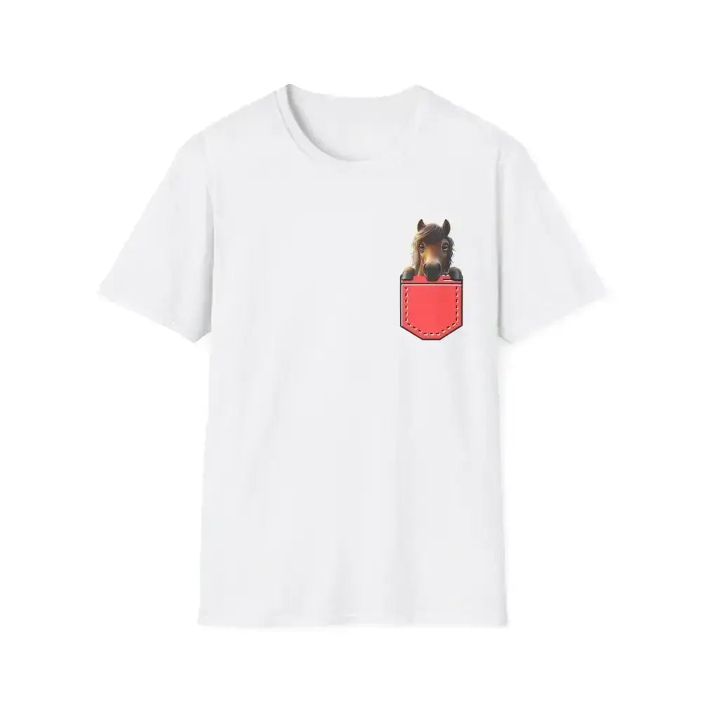 Pocket Horse T-Shirt, Soft style Tee for Horse Lovers, Farm Apparel - The Best New Thing