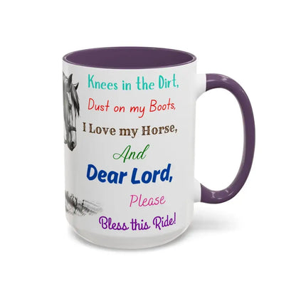 Praying Cowgirl Horse Love Inspirational Coffee Mug Rustic Western and Country Kitchen Decor 15oz - Mugs