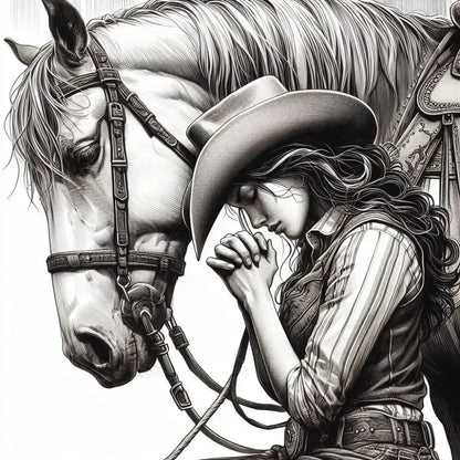 Praying Cowgirl Pillow, Western Decor Gifts, Cowgirl Pillow - The Best New Thing