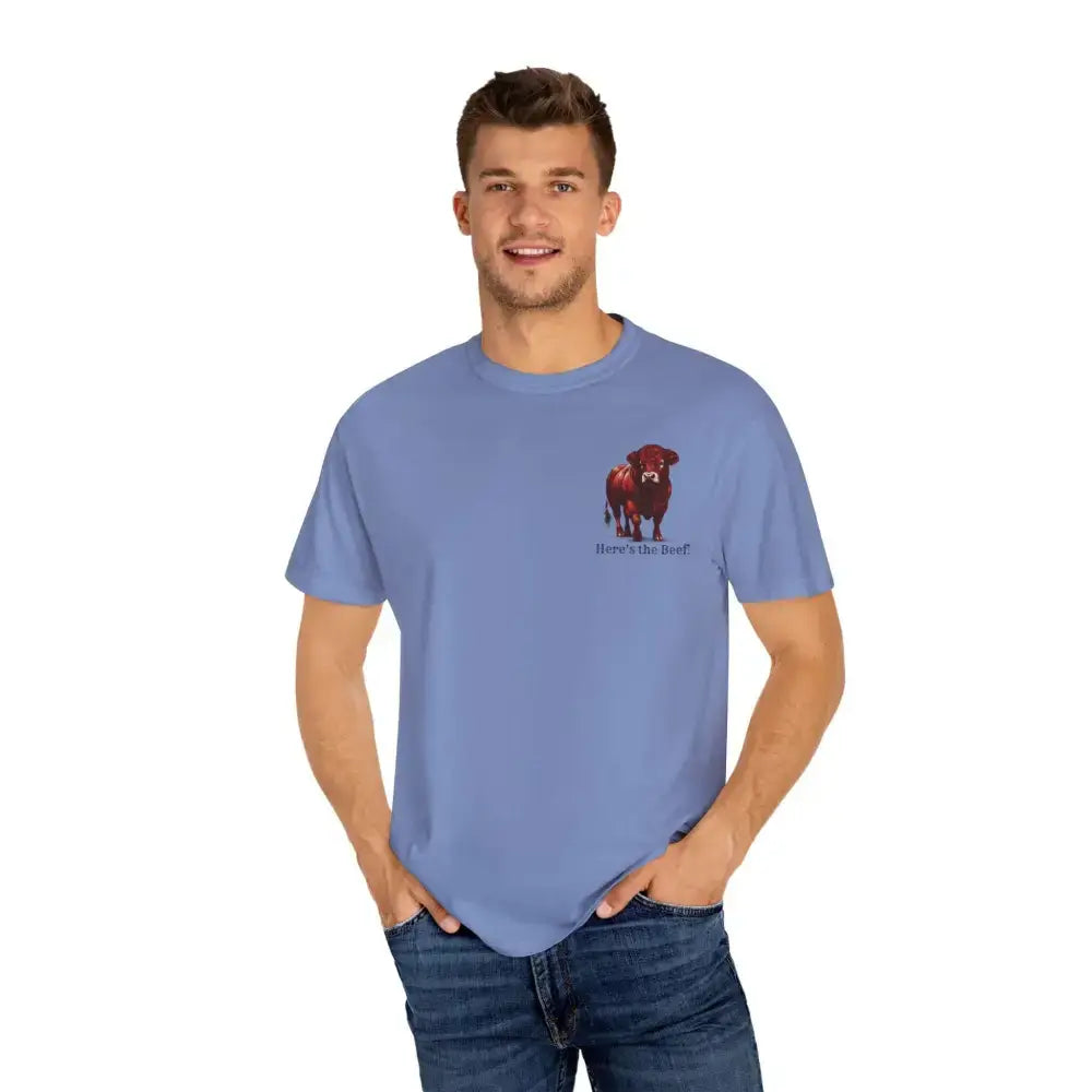 Red Angus Bull Beef T-Shirt for Farmers Ranchers Cowboys Gifts for Him Western Apparel for Men - T-Shirt