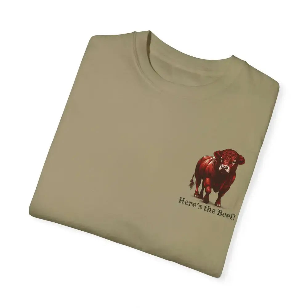 Red Angus Bull Beef T-Shirt for Farmers Ranchers Cowboys Gifts for Him Western Apparel for Men - T-Shirt