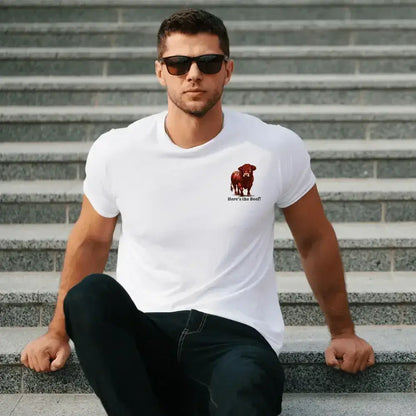 Red Angus Bull Beef T-Shirt for Ranchers, Western Apparel for Men - The Best New Thing