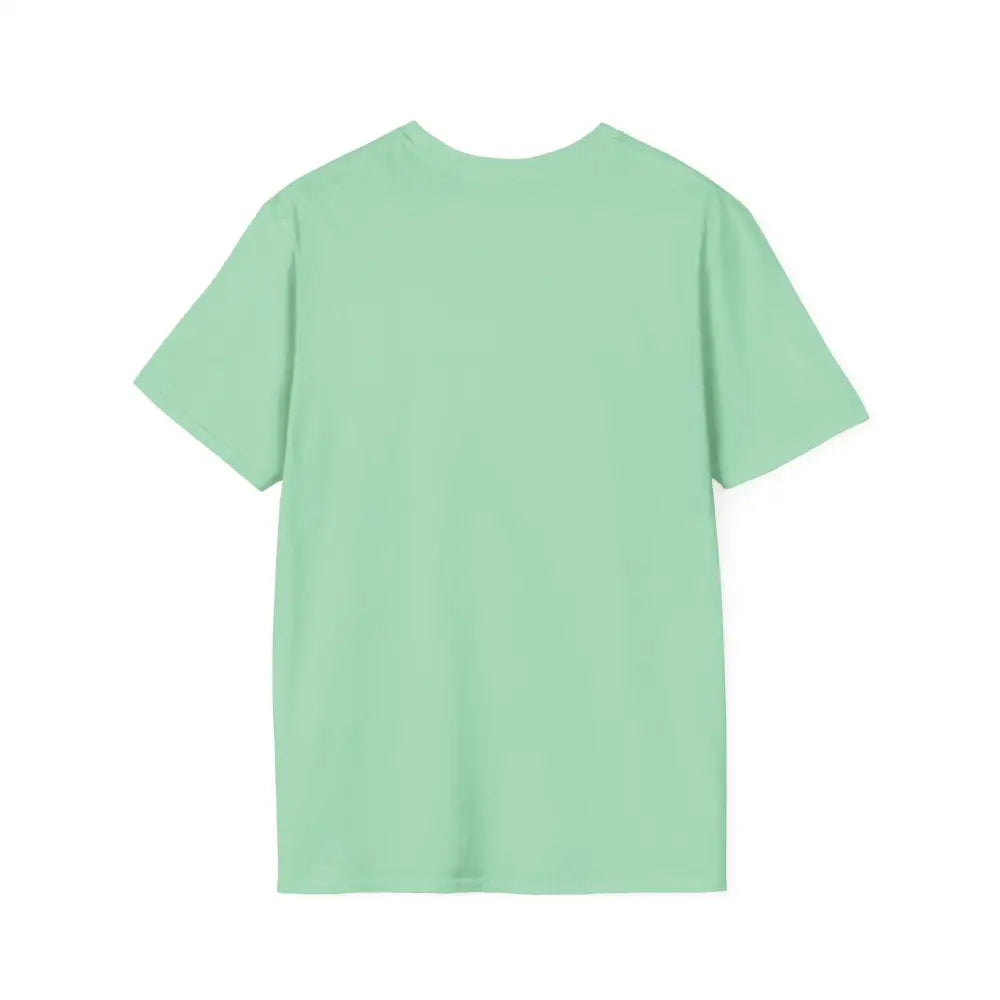 Back view of a mint green Reining Horse T-Shirt, perfect for Western horse apparel and trainers.