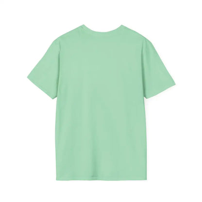 Back view of a mint green Reining Horse T-Shirt, perfect for Western horse apparel and trainers.
