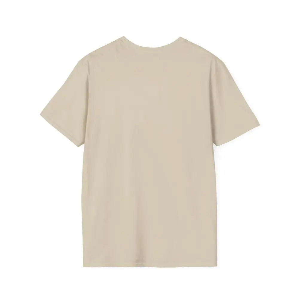 Back view of a beige Reining Horse T-Shirt, showcasing its classic fit and soft fabric.