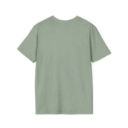Reining Horse T-Shirt back view in soft green color, perfect for casual wear and horse riding events.