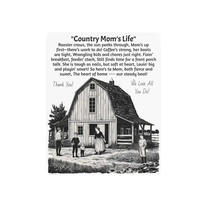 Rustic Farmhouse Metal Sign for Mother's Day, Country Mom's Life Decor - The Best New Thing