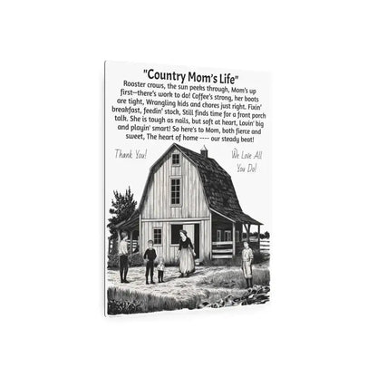 Rustic Farmhouse Metal Sign for Mother's Day, Country Mom's Life Decor - The Best New Thing