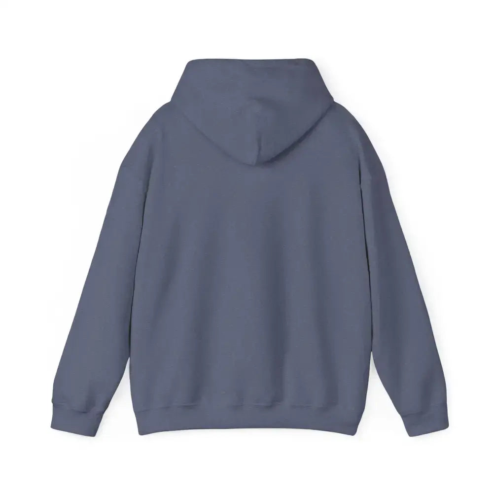 Back view of a cozy Party Hoodie in a stylish blue color, ideal for cool weather and casual gatherings.