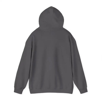 Back view of a gray Party Hoodie, perfect for tailgating and cool farm evenings.