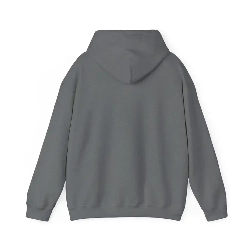 Back view of grey Party Hoodie showcasing the hood and relaxed fit, ideal for casual and cozy occasions.