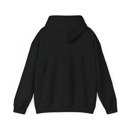 Back view of a black Party Hoodie, perfect for tailgating and cool farm evenings.