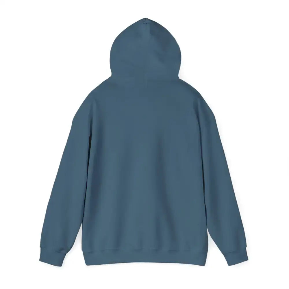 Back view of a comfortable Party Hoodie in a stylish blue color, ideal for cool evenings and tailgate parties.