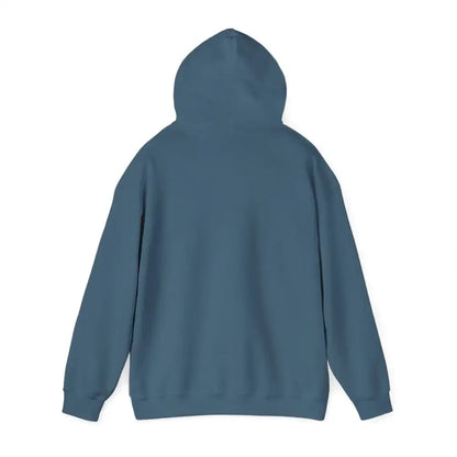 Back view of a comfortable Party Hoodie in a stylish blue color, ideal for cool evenings and tailgate parties.