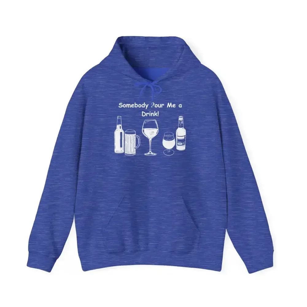 Party Hoodie featuring fun drink graphics and text, perfect for tailgating and casual gatherings.