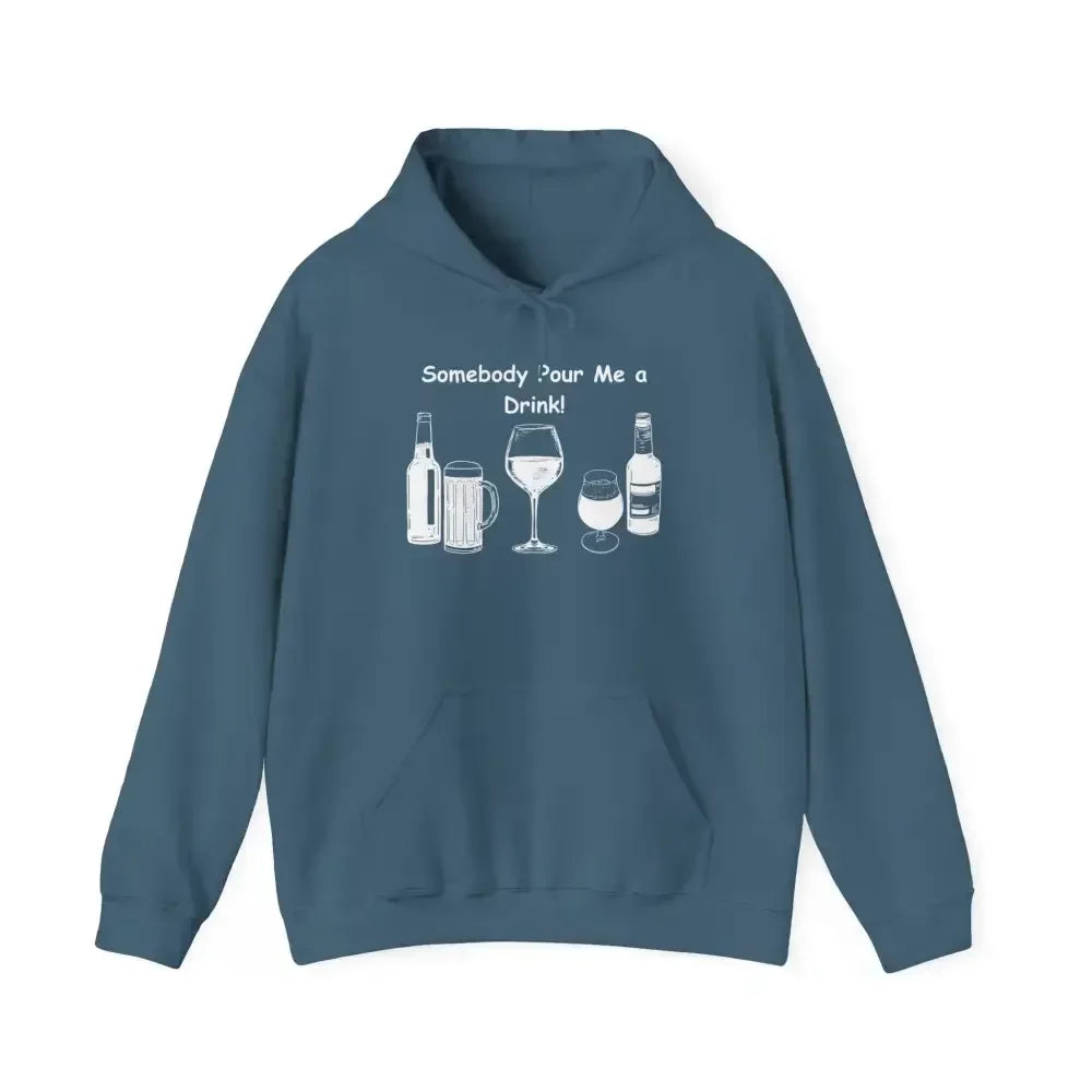 Party Hoodie featuring a fun drink-themed graphic, perfect for tailgates and casual outings.