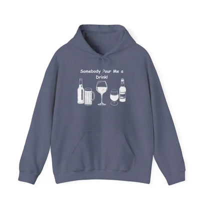 Party Hoodie featuring fun drink graphics and text, perfect for parties and casual wear.