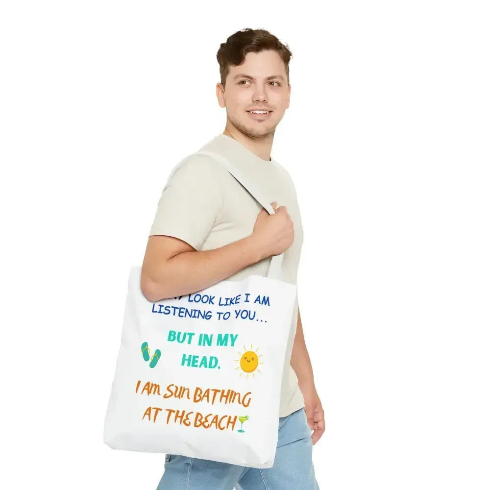 Summer Beach Tote, Sunbathing Tote, 2 Sided Bag for Beach Life - The Best New Thing