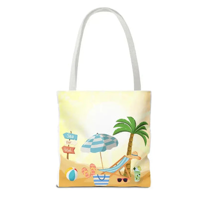 Summer Beach Tote, Sunbathing Tote, 2 Sided Bag for Beach Life - The Best New Thing
