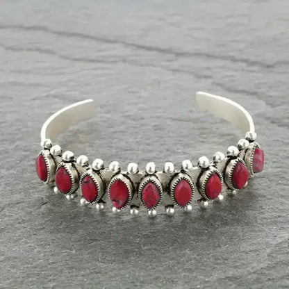 Western Turquoise Bracelet Tibet Bohemian Cuff Jewelry - The Best New Thing