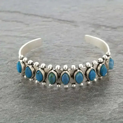 Western Turquoise Bracelet Tibet Bohemian Cuff Jewelry - The Best New Thing