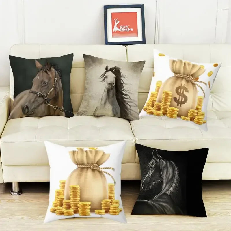 Western Gold Pillow, Country Gold Coins Pillow, Money Theme Pillow - The Best New Thing