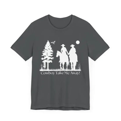 Western T-Shirt Couples Tee Country Style Women Short Sleeve Shirt Horse Lover Shirt - T-Shirt