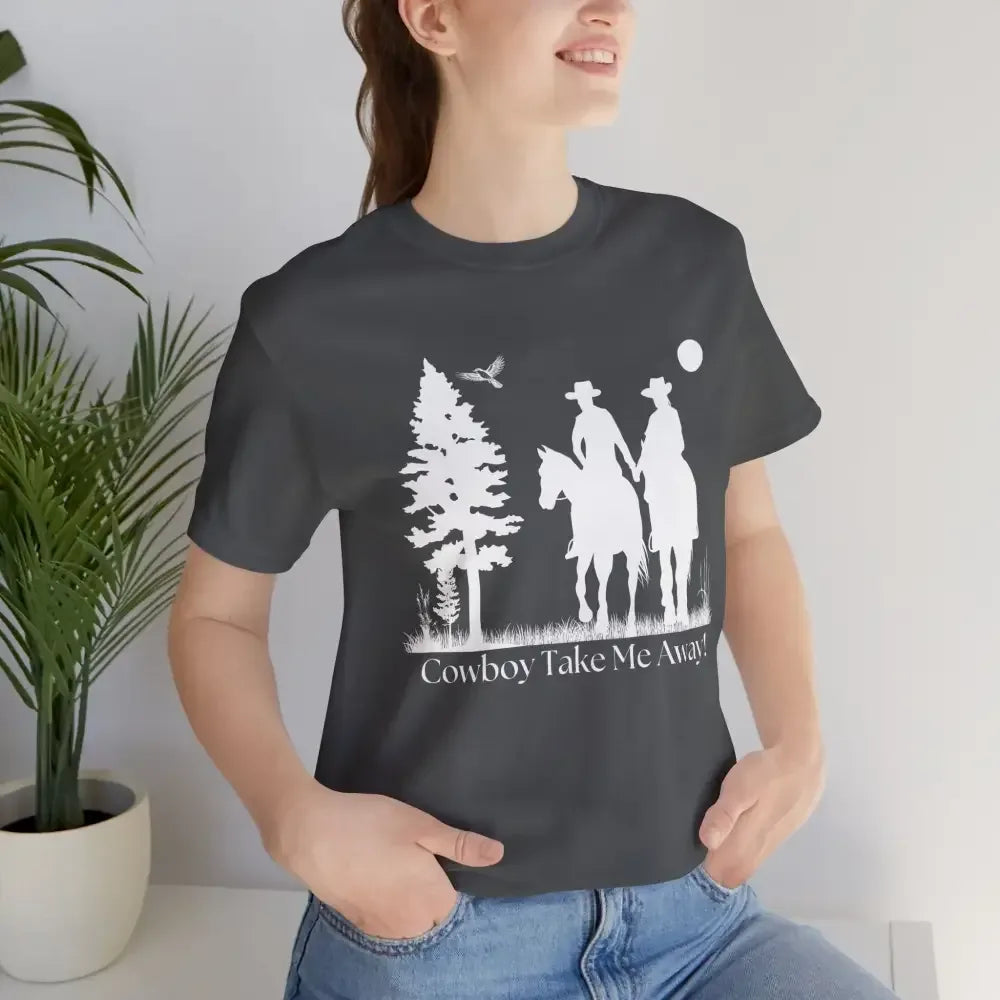 Western T-Shirt, Couples Tee, Country Style Horse Lover Shirt - The Best New Thing